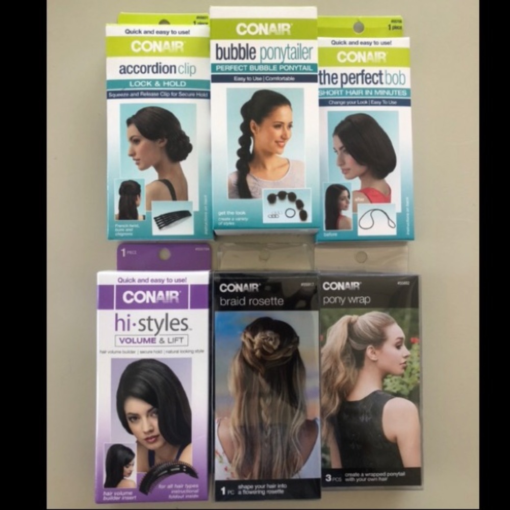 Lot of 6 Hair Design Tools by Conair